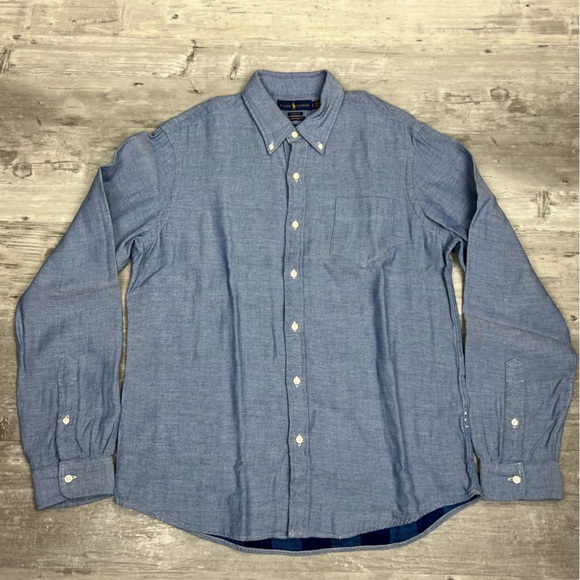 Polo Ralph Lauren Other - RECENT Polo Ralph Lauren Indigo Double Face Shirt L